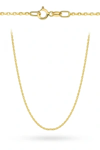 Gese - łańcuszek złoty - splot rolo diamentowany 60 cm