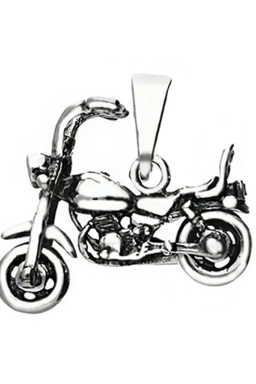 Motocykl wisiorek chopper harley srebro 925