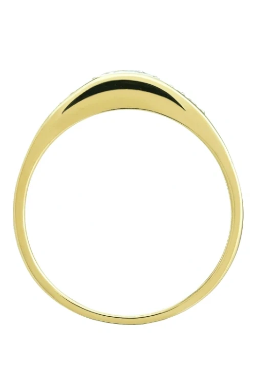 Obrączka złoty pierścionek pr. 333 z cyrkoniami 3.1561
