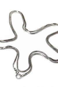 Gemma-bizuteria - łańcuszek 45cm srebrny 1,4mm nabłyszczana linka żmijka