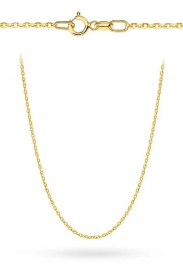 łańcuszek złoty - splot rolo diamentowany 60 cm