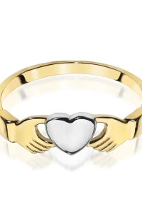 Marko - Złoty pierścionek serce w dłoniach kolekcja od serca