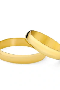 Marko - Półokrągłe obrączki ślubne ze złota 585 ekspres klasyczne marko