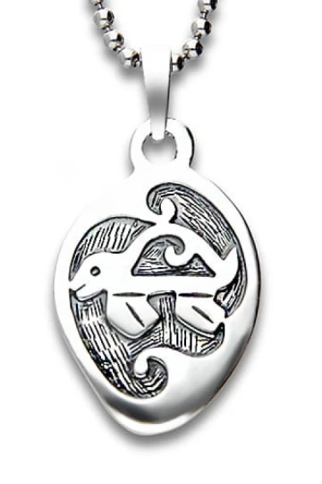 Talizman amulet żółw srebro 925 #147