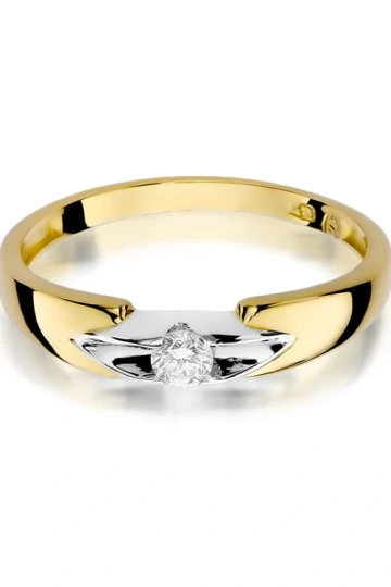 Złoty pierścionek zaręczynowy 585 generacja