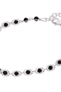 Kom-bizuteria - Srebrna bransoletka z kryształami, srebro 925, kryształ swarovski®