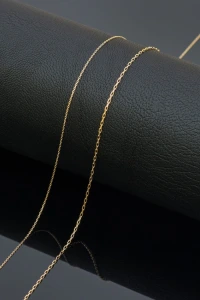 Gese - łańcuszek złoty pr. 585 - splot ankier 50 cm