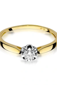 Marko - Złoty pierścionek zaręczynowy 585 klasyka